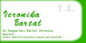 veronika bartal business card